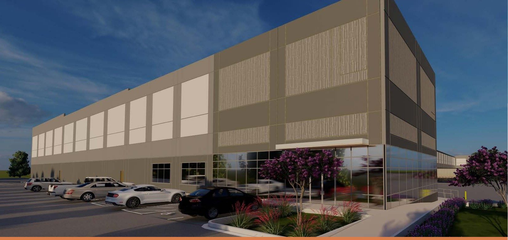 Trinity 360 Industrial — front corner exterior rendering